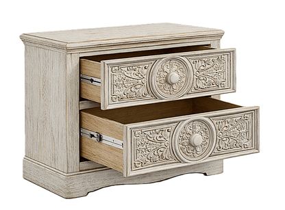 Grand Chateau™ Hand - Carved Solid Wood Platform Bed & Bedroom Collection – handcrafted solid wood furniture