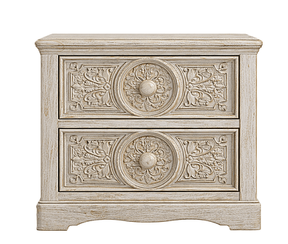 Grand Chateau™ Hand - Carved Solid Wood Platform Bed & Bedroom Collection – handcrafted solid wood furniture