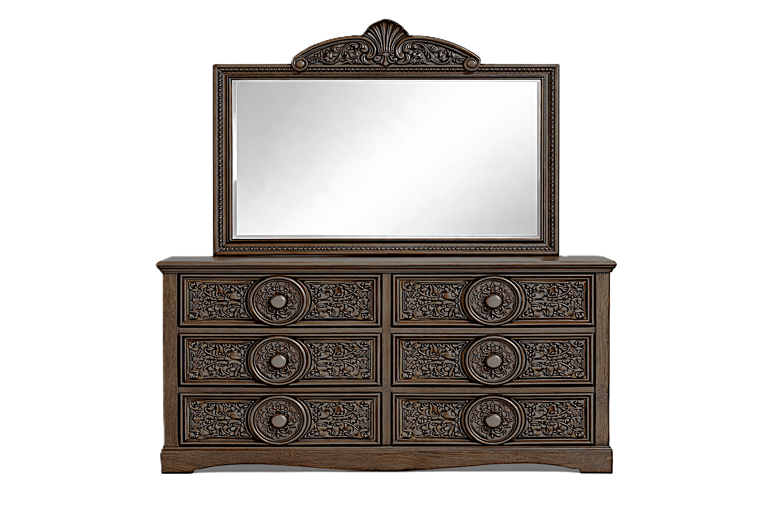 Grand Chateau™ Hand - Carved Solid Wood Platform Bed & Bedroom Collection – handcrafted solid wood furniture