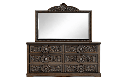 Grand Chateau™ Hand - Carved Solid Wood Platform Bed & Bedroom Collection – handcrafted solid wood furniture