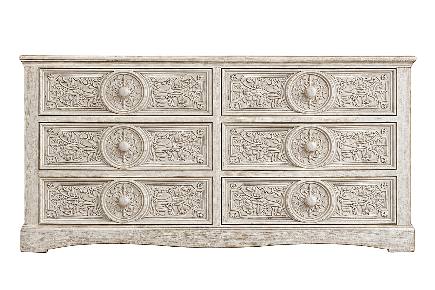 Grand Chateau™ Hand - Carved Solid Wood Platform Bed & Bedroom Collection – handcrafted solid wood furniture