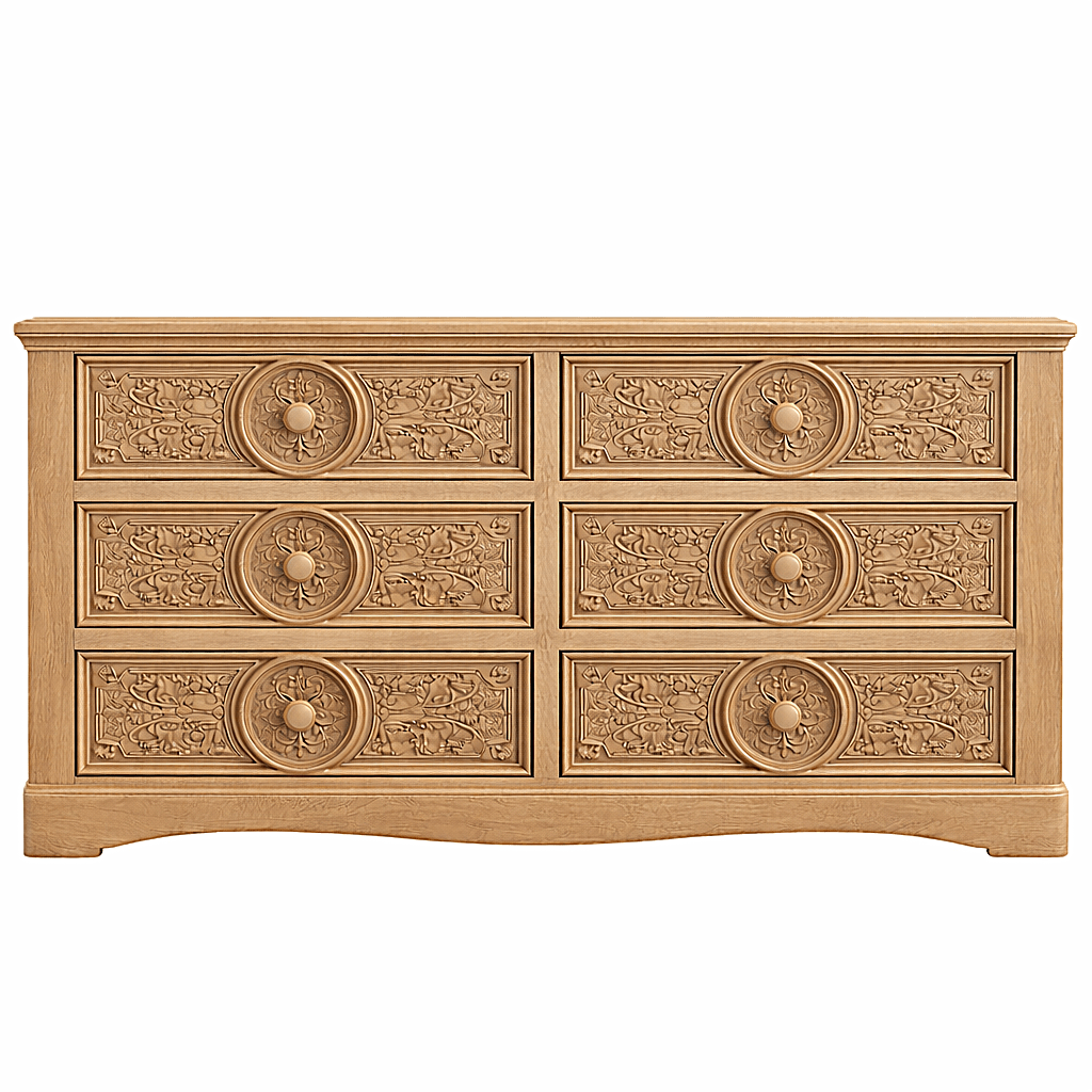 Grand Chateau™ Hand - Carved Solid Wood Platform Bed & Bedroom Collection – handcrafted solid wood furniture