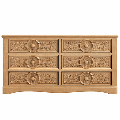 Grand Chateau™ Hand - Carved Solid Wood Platform Bed & Bedroom Collection – handcrafted solid wood furniture
