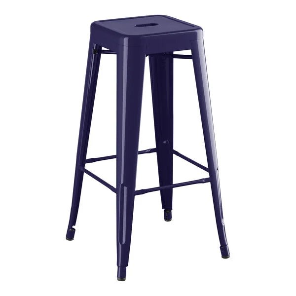 Haidar Stylish Modern Backless Outdoor Counter/Bar Stool – handcrafted solid wood furniture
