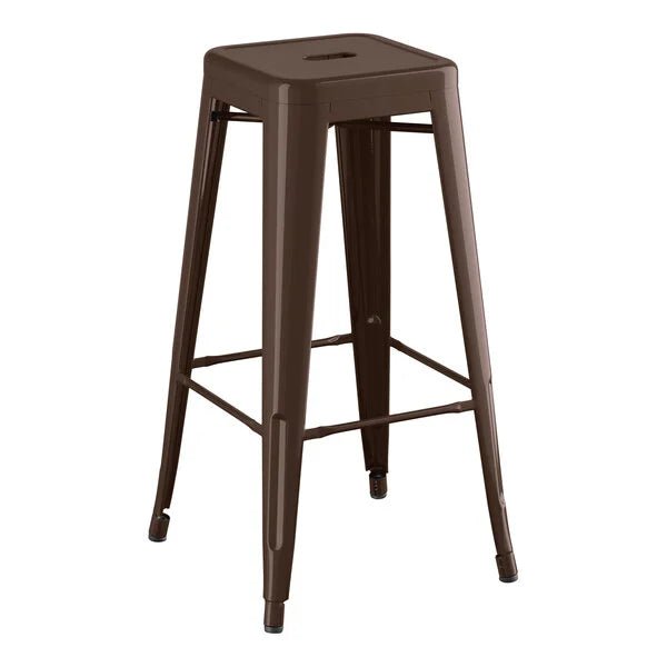 Haidar Stylish Modern Backless Outdoor Counter/Bar Stool – handcrafted solid wood furniture