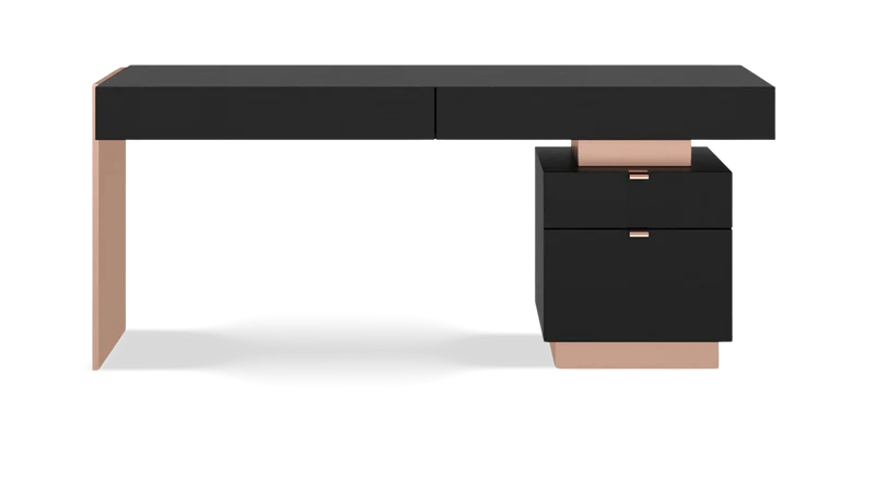 Hugo Modern Solid Wooden Home/Office Desk by Hibashi Furniture – handcrafted solid wood furniture made in India