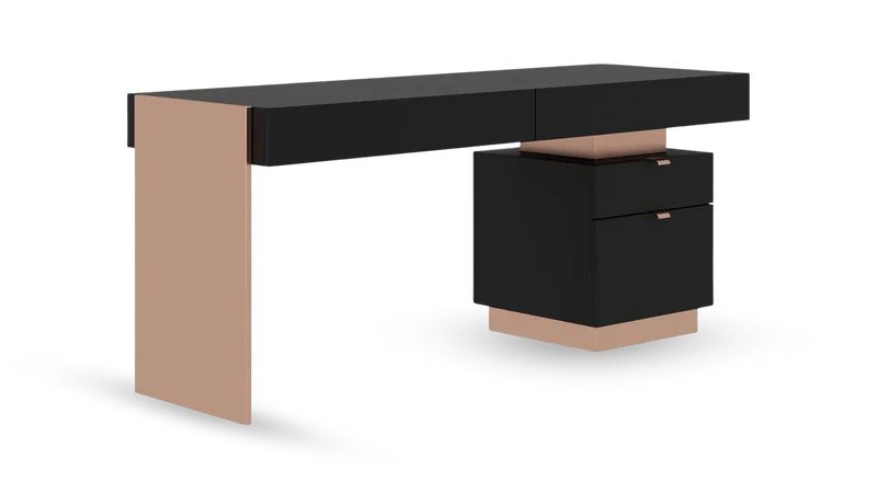 Hugo Modern Solid Wooden Home/Office Desk by Hibashi Furniture – handcrafted solid wood furniture made in India