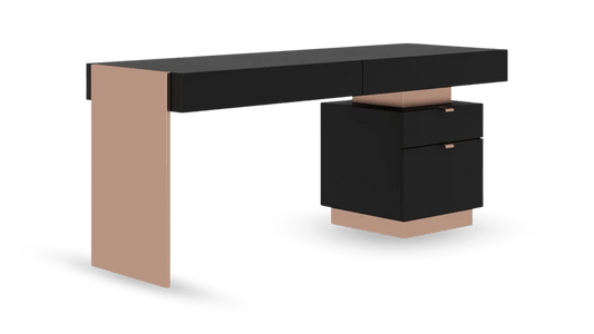 Hugo Modern Solid Wooden Home/Office Desk by Hibashi Furniture – handcrafted solid wood furniture made in India