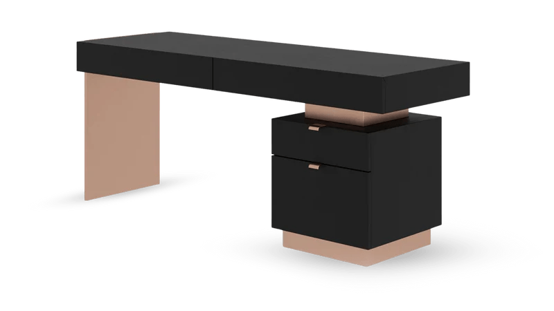 Hugo Modern Solid Wooden Home/Office Desk by Hibashi Furniture – handcrafted solid wood furniture made in India