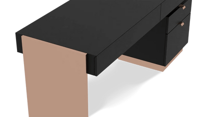 Hugo Modern Solid Wooden Home/Office Desk by Hibashi Furniture – handcrafted solid wood furniture made in India