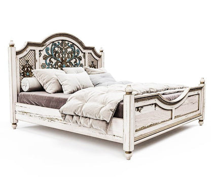 Huma Hand Carved Solid Wooden Bed / Bedroom Set – handcrafted solid wood furniture