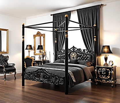 Huni Solid Mango Wood Hand Carved Bedside by Hibashi Furniture – handcrafted solid wood furniture made in India