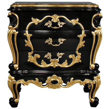 Huni Solid Mango Wood Hand Carved Bedside by Hibashi Furniture – handcrafted solid wood furniture made in India