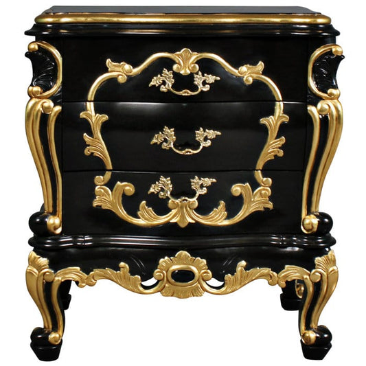Huni Solid Mango Wood Hand Carved Bedside by Hibashi Furniture – handcrafted solid wood furniture made in India