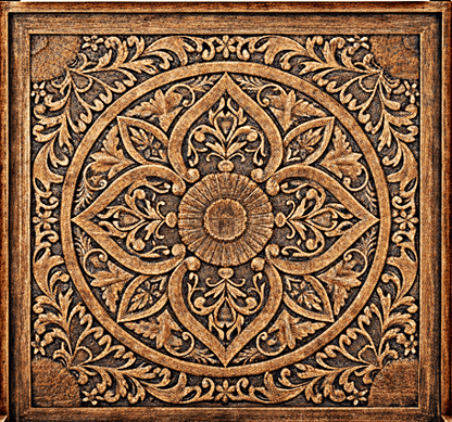 Ilano Weathered Hand - carved Solid Mango Wood Canopy Platform Bed by Hibashi Furniture – handcrafted solid wood furniture made in India