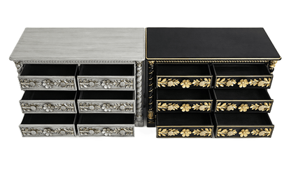 Imperial Crown™ Hand - Carved Solid Wood Dresser – handcrafted solid wood furniture