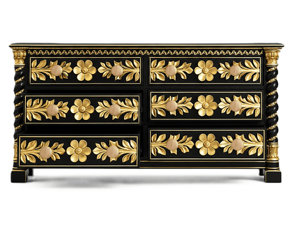 Imperial Crown™ Hand - Carved Solid Wood Platform Bed & Bedroom Collection – handcrafted solid wood furniture