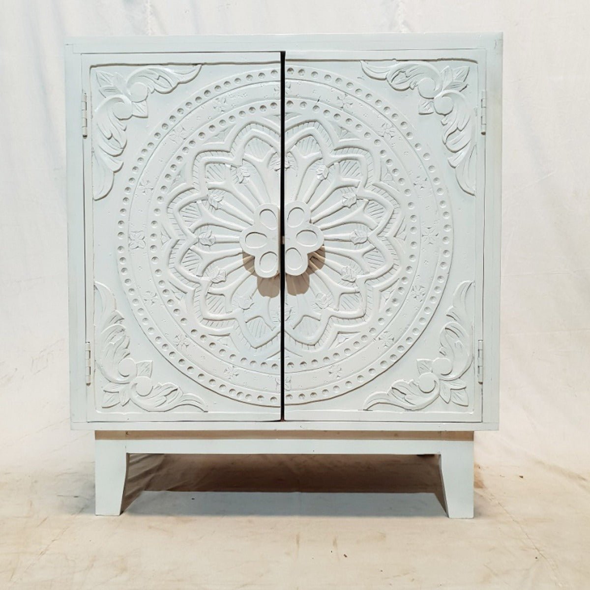 Indian Modern Style HandCarved Solid Wood Shabby Sideboard – handcrafted solid wood furniture