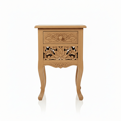 Lotus™ Hand - Carved Solid Wood Indoor / Outdoor Bench, Daybed & Furniture Collection – handcrafted solid wood furniture