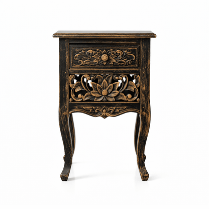 Lotus™ Hand - Carved Solid Wood Indoor / Outdoor Bench, Daybed & Furniture Collection – handcrafted solid wood furniture