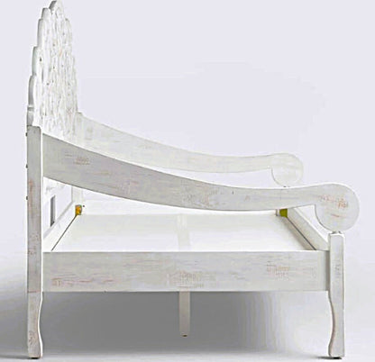 Mahal Hand Carved Indoor / Outdoor Daybed by Hibashi Furniture – handcrafted solid wood furniture made in India