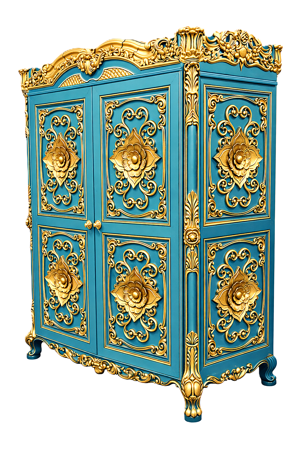 Majesty Mango Wood Armoire/Wardrobe – handcrafted solid wood furniture