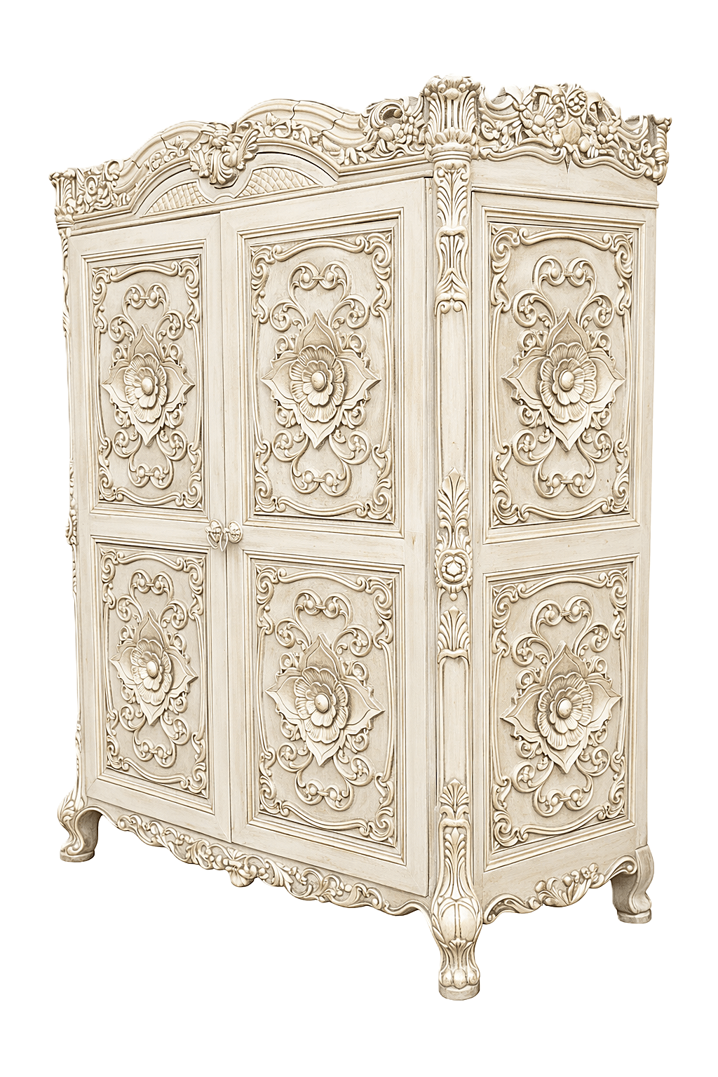 Majesty Mango Wood Armoire/Wardrobe – handcrafted solid wood furniture