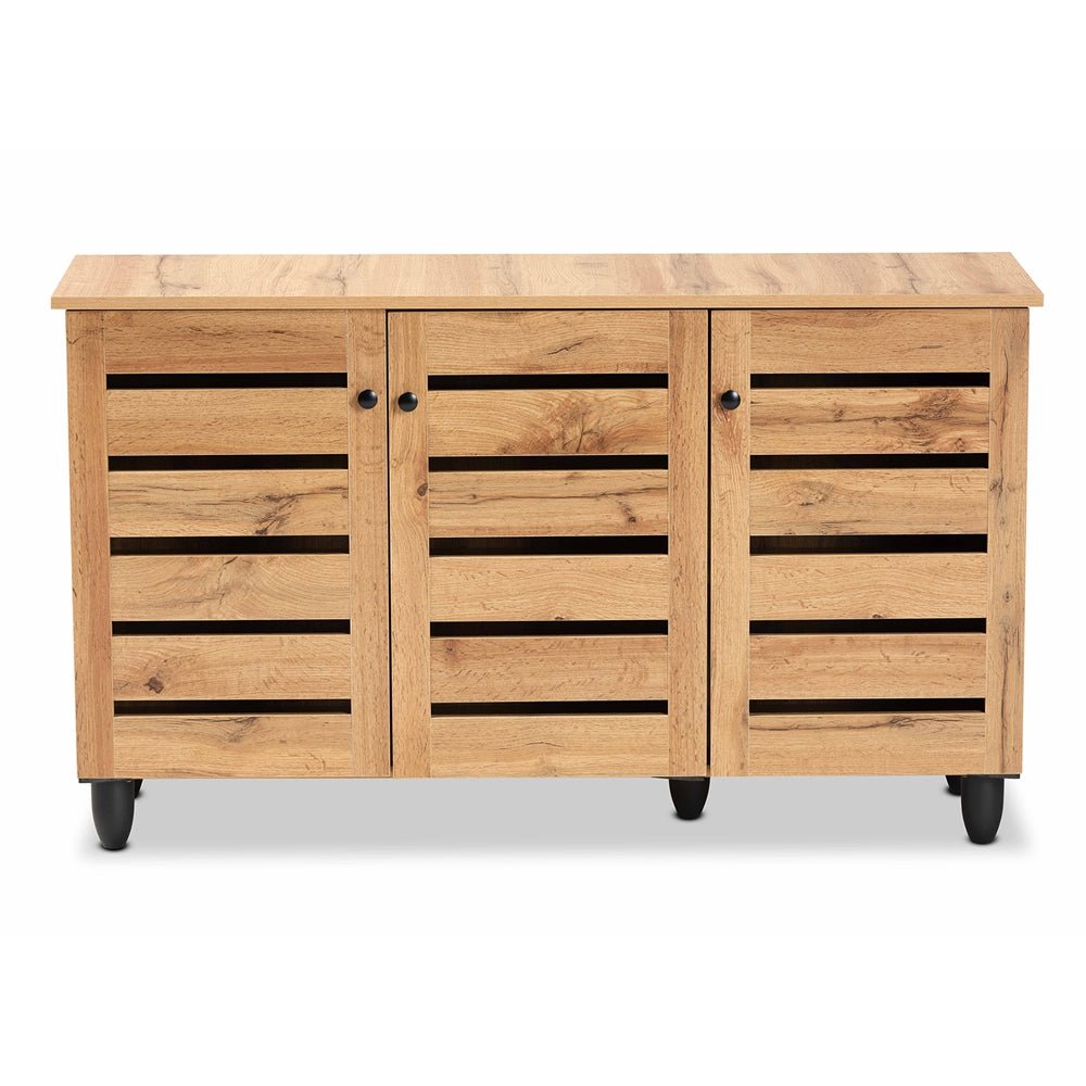 Maui Solid Wooden 3 - Door Entryway Storage Cabinet – handcrafted solid wood furniture