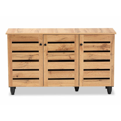 Maui Solid Wooden 3 - Door Entryway Storage Cabinet – handcrafted solid wood furniture