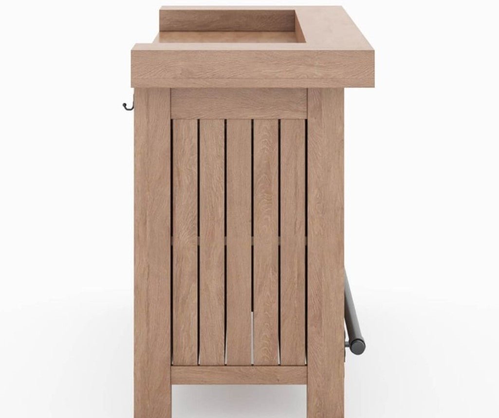 Miller Solid Wooden Bar Cabinet - Indoor / Outdoor – handcrafted solid wood furniture