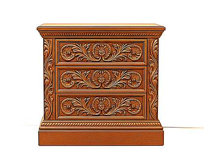 Nawab Solid Wooden Hand carved Mughal Platform Bed – handcrafted solid wood furniture