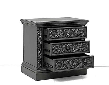 Nawab Solid Wooden Hand carved Mughal Platform Bed – handcrafted solid wood furniture