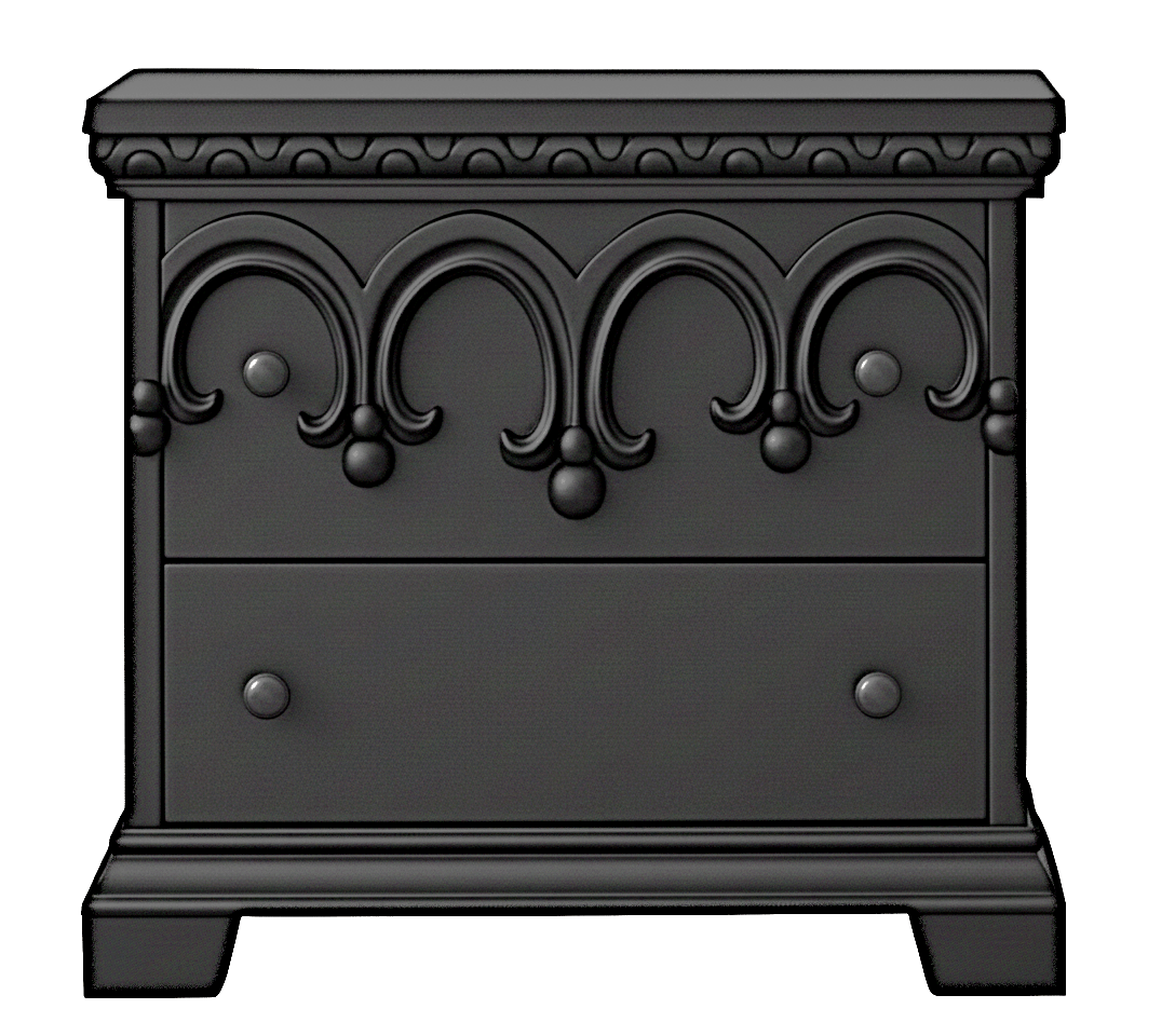 Obsidian Sanctuary Hand-Carved Solid Wooden Platform Bed by Hibashi Furniture—handcrafted solid wood furniture