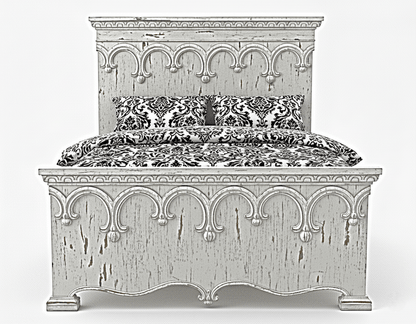 Obsidian Sanctuary Hand-Carved Solid Wooden Platform Bed by Hibashi Furniture—handcrafted solid wood furniture