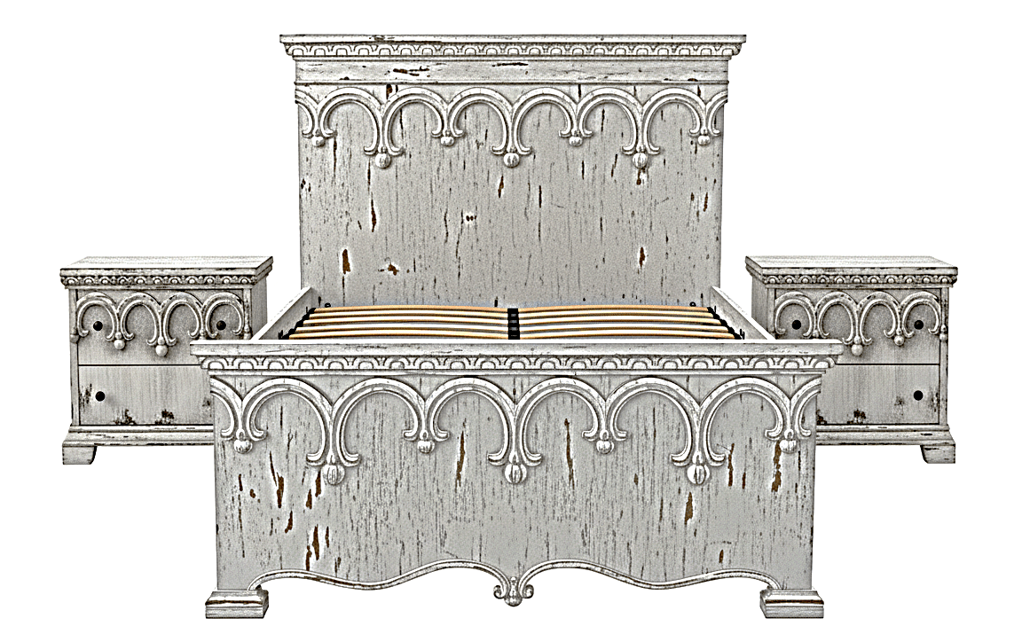 Obsidian Sanctuary Hand-Carved Solid Wooden Platform Bed by Hibashi Furniture—handcrafted solid wood furniture