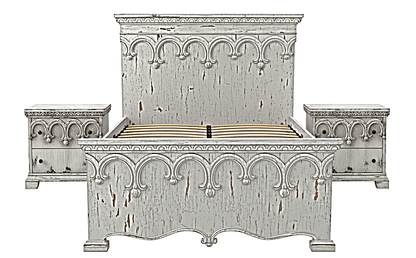 Obsidian Sanctuary Hand-Carved Solid Wooden Platform Bed by Hibashi Furniture—handcrafted solid wood furniture