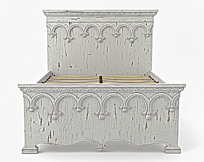 Obsidian Sanctuary Hand-Carved Solid Wooden Platform Bed by Hibashi Furniture—handcrafted solid wood furniture