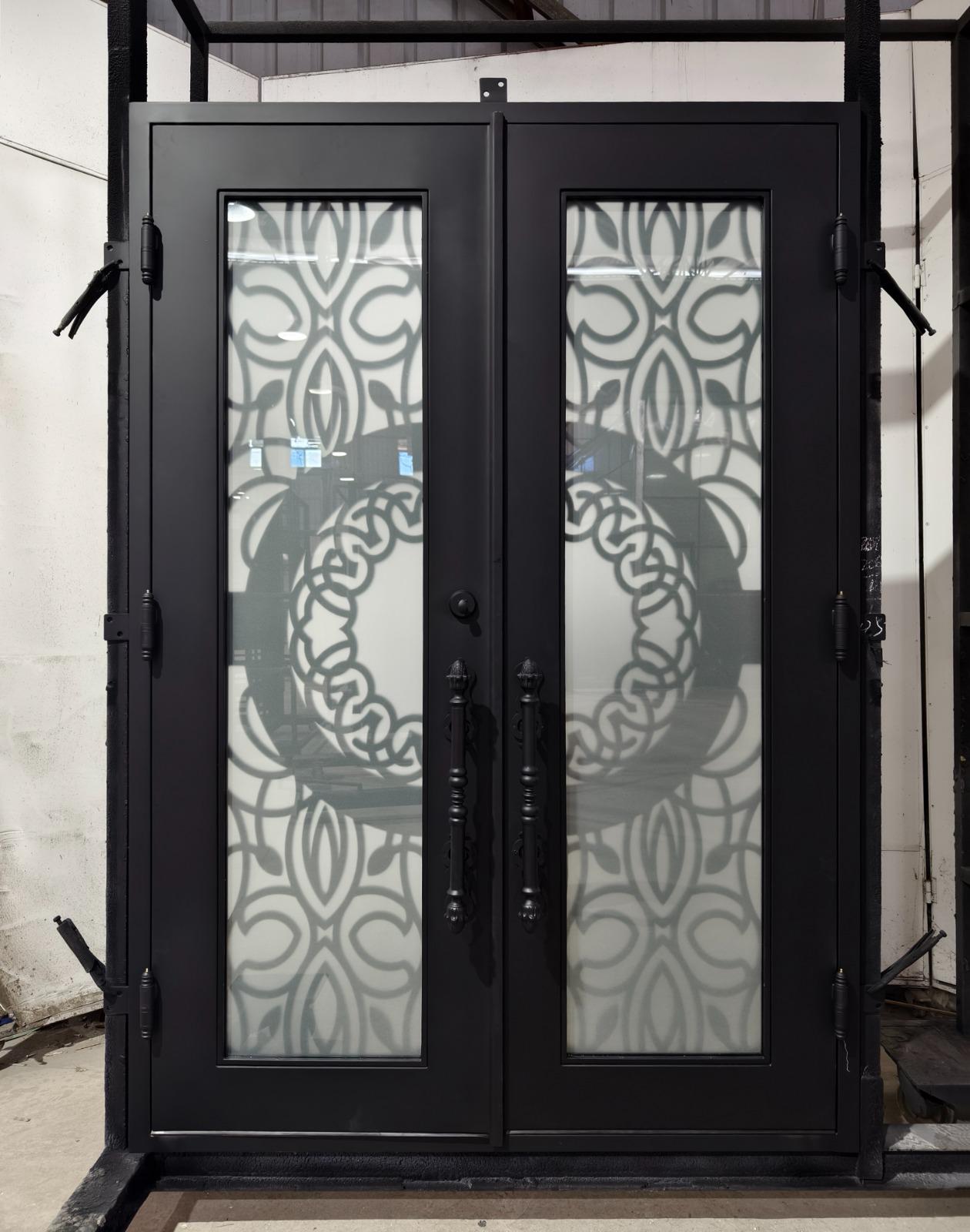 Pride Kopa Wrought Iron Door – handcrafted solid wood furniture