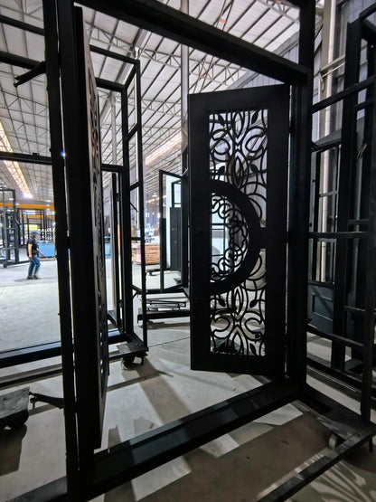 Pride Kopa Wrought Iron Door – handcrafted solid wood furniture