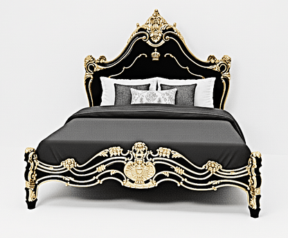 Prince Hand Carved Solid Wooden Platform Bed – handcrafted solid wood furniture