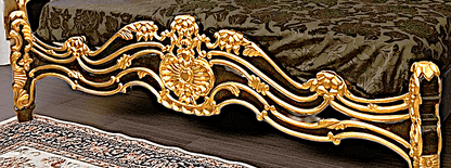 Prince Hand Carved Solid Wooden Platform Bed – handcrafted solid wood furniture