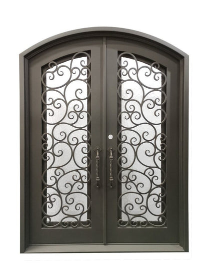Randoll Wrought Iron Double Door – handcrafted solid wood furniture