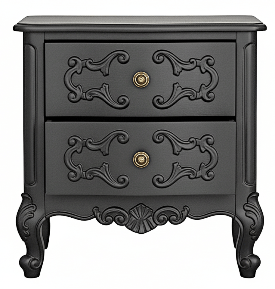 Regal Hand - Carved Solid Wooden Platform Bed Frame – handcrafted solid wood furniture