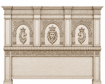 Regal Lioncrest™ Hand-Carved Solid Wood Platform Bed & Bedroom Collection – handcrafted solid wood furniture