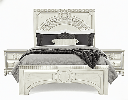 Regalia Gothic Hand - Carved Solid Wood Platform Bed & Bedroom Collection – handcrafted solid wood furniture