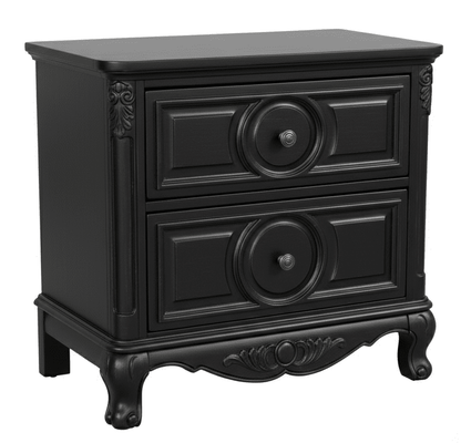 Regalia Gothic Hand - Carved Solid Wood Platform Bed & Bedroom Collection – handcrafted solid wood furniture