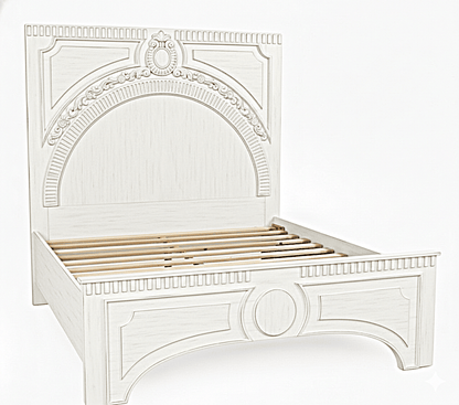 Regalia Gothic Hand - Carved Solid Wood Platform Bed & Bedroom Collection – handcrafted solid wood furniture