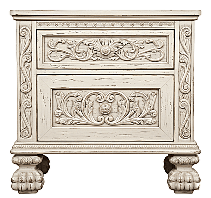 Roar Lion Head Carved Solid Wooden Hand Carved Gothic Platform Bed – handcrafted solid wood furniture