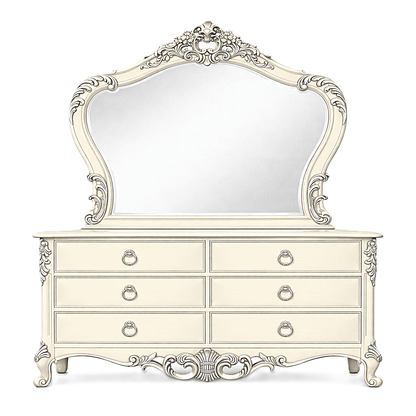 Royal Imperium™ Baroque Hand - Carved Platform Bed & Luxury Bedroom Collection – handcrafted solid wood furniture