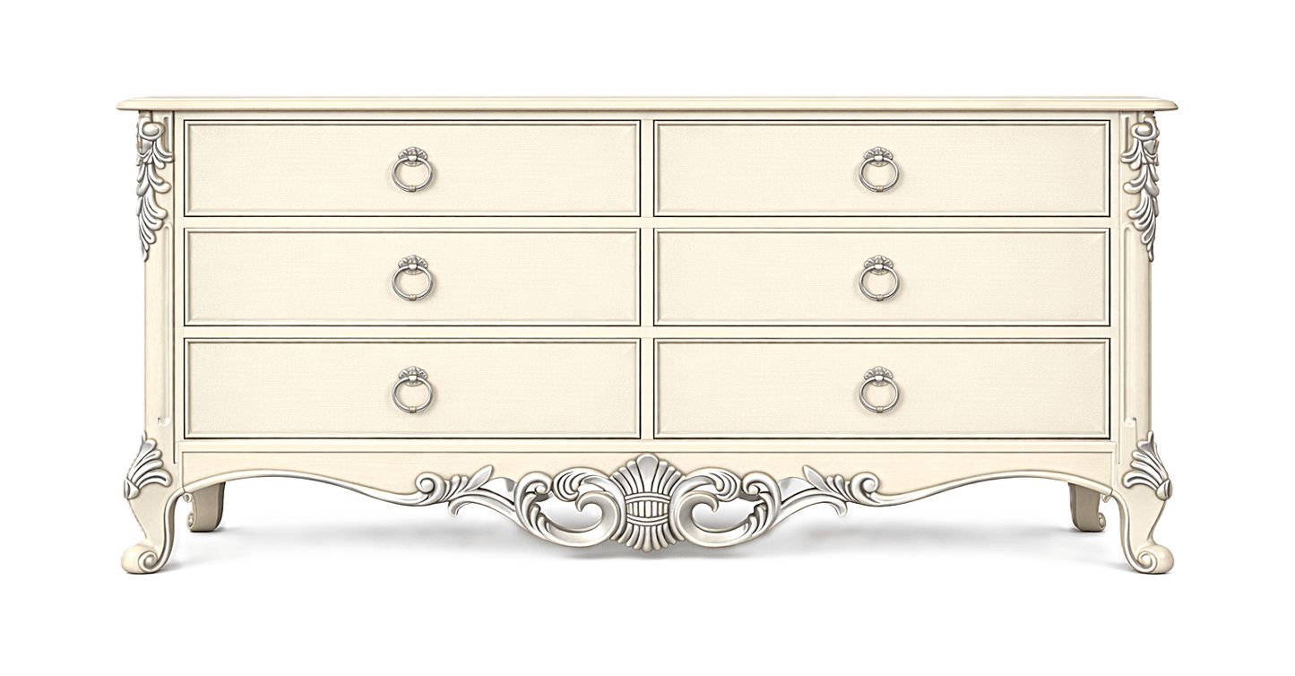 Royal Imperium™ Baroque Hand - Carved Platform Bed & Luxury Bedroom Collection – handcrafted solid wood furniture